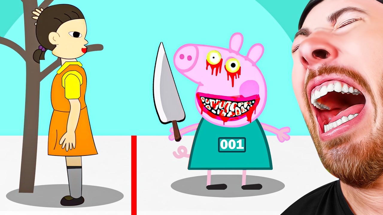 FUNNY PEPPA PIG ANIMATIONS VS SQUID GAMES 2 (Funny Cartoons)