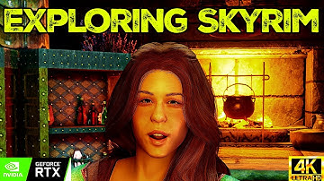 Exploring The Ruins | 4k Raytracing Reshade | Modified Lorerim