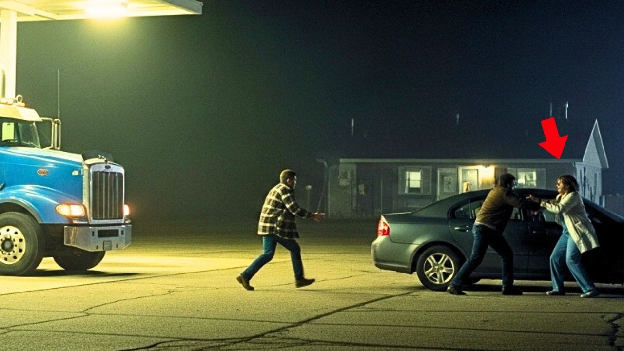 Camionero Defendió a Una Mujer Atacada en la Gasolinera — Y Eso Los Unió Para Siempre