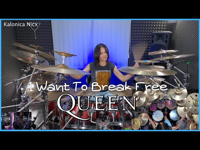 Queen - I Want to Break Free - Freddie Mercury || Drum Cover by KALONICA NICX class=
