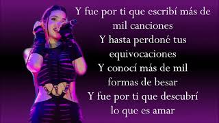 ANTOLOGIA (Letra) KENIA OS [EN VIVO - COVER DE SHAKIRA]