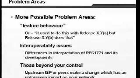 Tutorial: BGP Troubleshooting Techniques - Level: Introductory