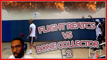 HILARIOUS 1V1! FLIGHT REACTS VS BONE COLLECTOR 2! IRL BBALL(FLOCKA REACTION) #GOMFSFB