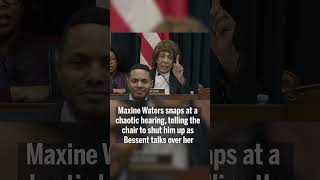 Maxine Waters snaps at a chaotic hearing, telling the chair to shut up #usa #usnews