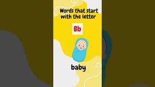 Detailed Words that start with the letter Bb! Information