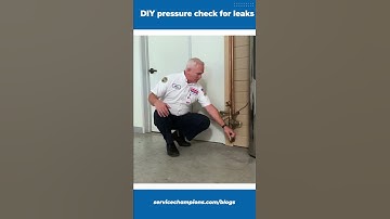 Check if you have a leak with a plumbing pressure gauge