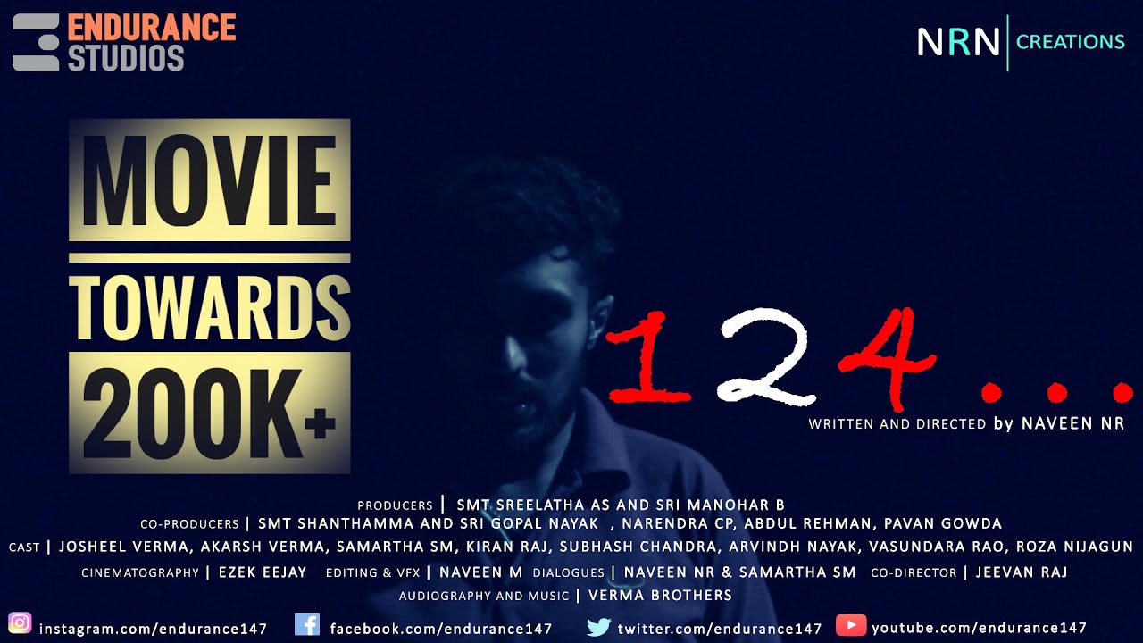 124... - Suspense Thriller Horror Short Film Official Teaser | Naveen N R | Endurance Studios