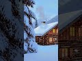 Snowy Villages Snowfall cozy AI video #snowbites #snowfall #aivideo #art #reels #viral