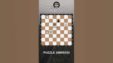 Chess puzzle series 🧩1690/5334 #chess #puzzle #learnchesstactics #magnuscarlsen #polgar #chessbooks