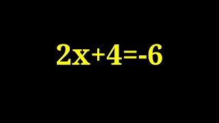 Solution to 2x 4=-6