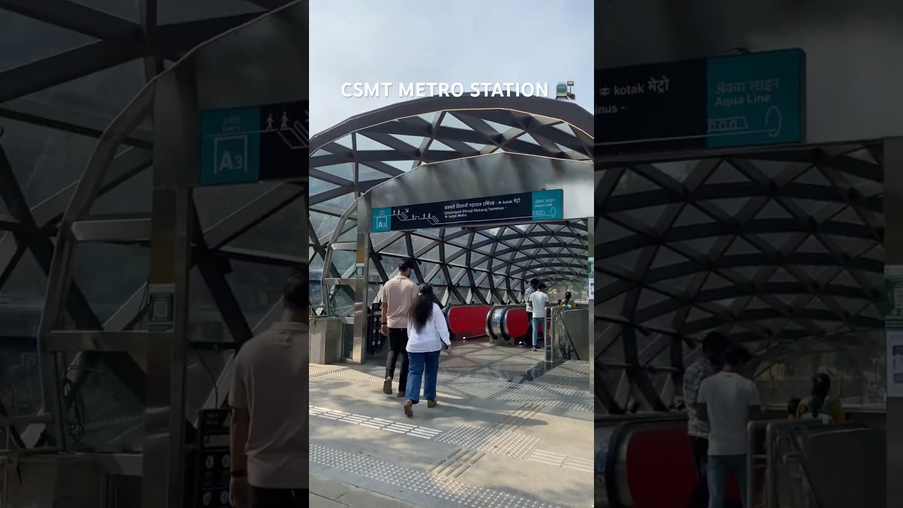 Newly open underground metro 