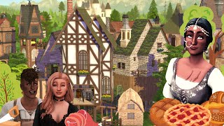 a whole Medieval Village on a 40 x 50 lot 🐮🥩🥧🥕 |  Meat, Cakes, Llamas, & Nectar FOR SALE 💰 CC Links!