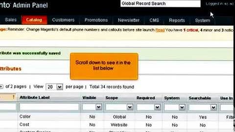 How to setup product attributes in Magento Commerce Legend Eye