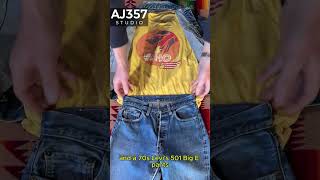 Vintage Outfit of the Day | Levi’s 507 Jacket   501 Big E Jeans   1976 Band Tee #vintage