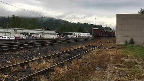 BC Rail C40-8M 4625 switching in Quesnel yard, 08/20/2020