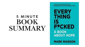 Finding Hope in a Chaotic World: Mark Manson’s Guide to Meaningful Living | Book Summary
