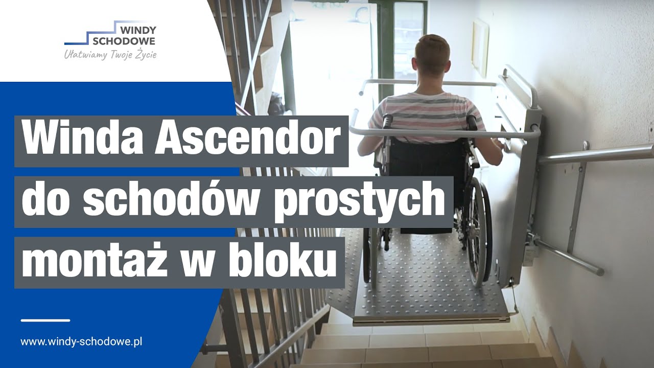 Platforma schodowa dla osób niepełnosprawnych Ascendor PLG7