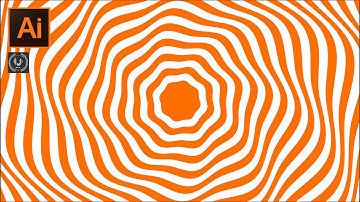 Adobe illustrator CC Tutorial - How to make a swirly zigzag Circle Design