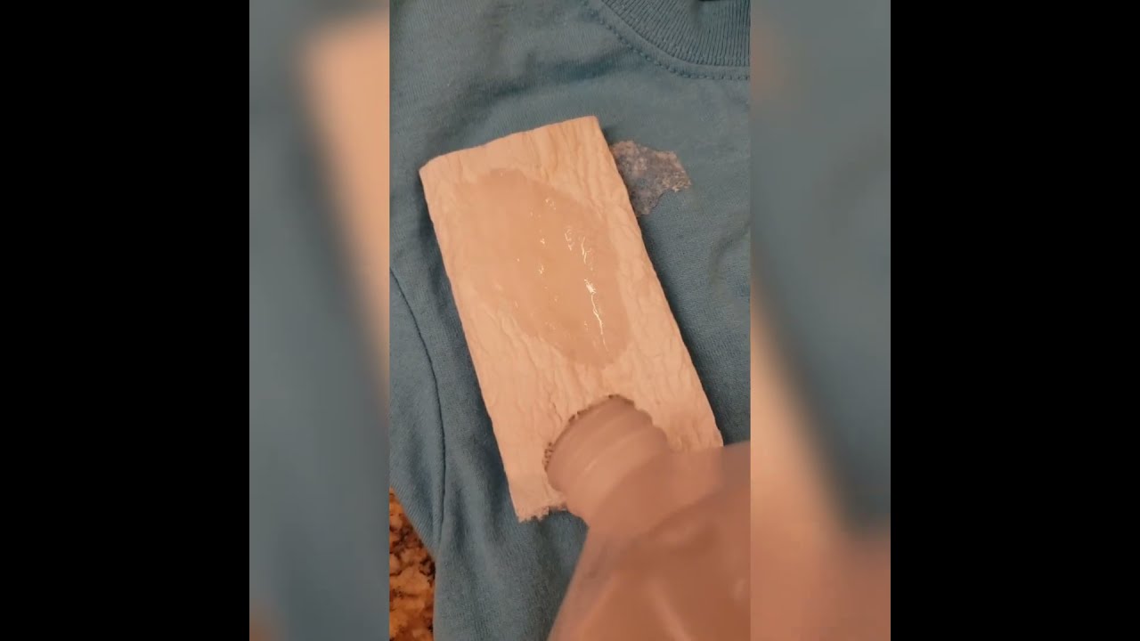 How to Get Sticky Residue off Clothing with ONE Ingredient #shorts