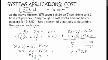 110.1 Use Systems of Linear Equations in Applications - Cost (5.1)