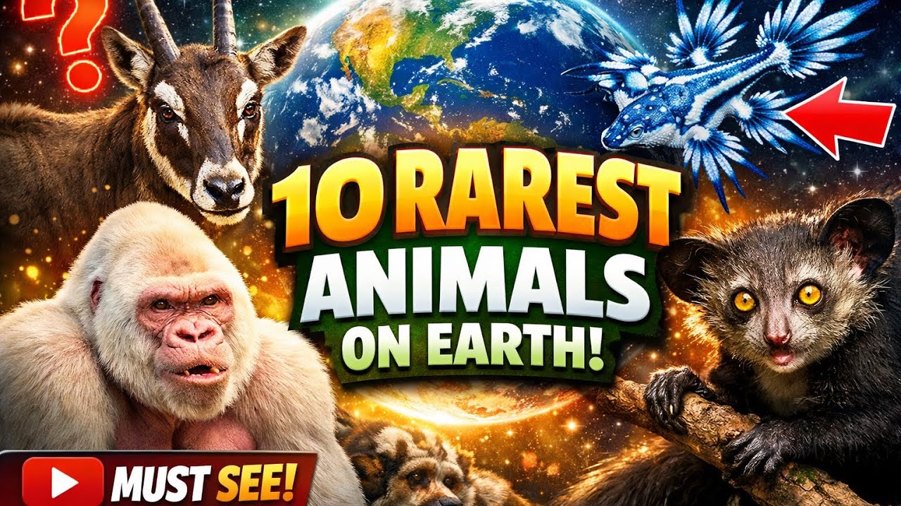 Top 10 Rarest Animals in the World | Caught on Camera 🌍 - YouTube