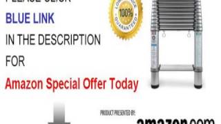 Telesteps 1800W 300-Pound Duty Rating Aluminum Telescoping Extension Ladder with Wide Step