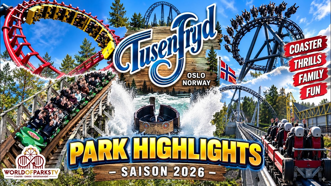 TusenFryd – Achterbahn-Highlights hoch über dem Oslofjord