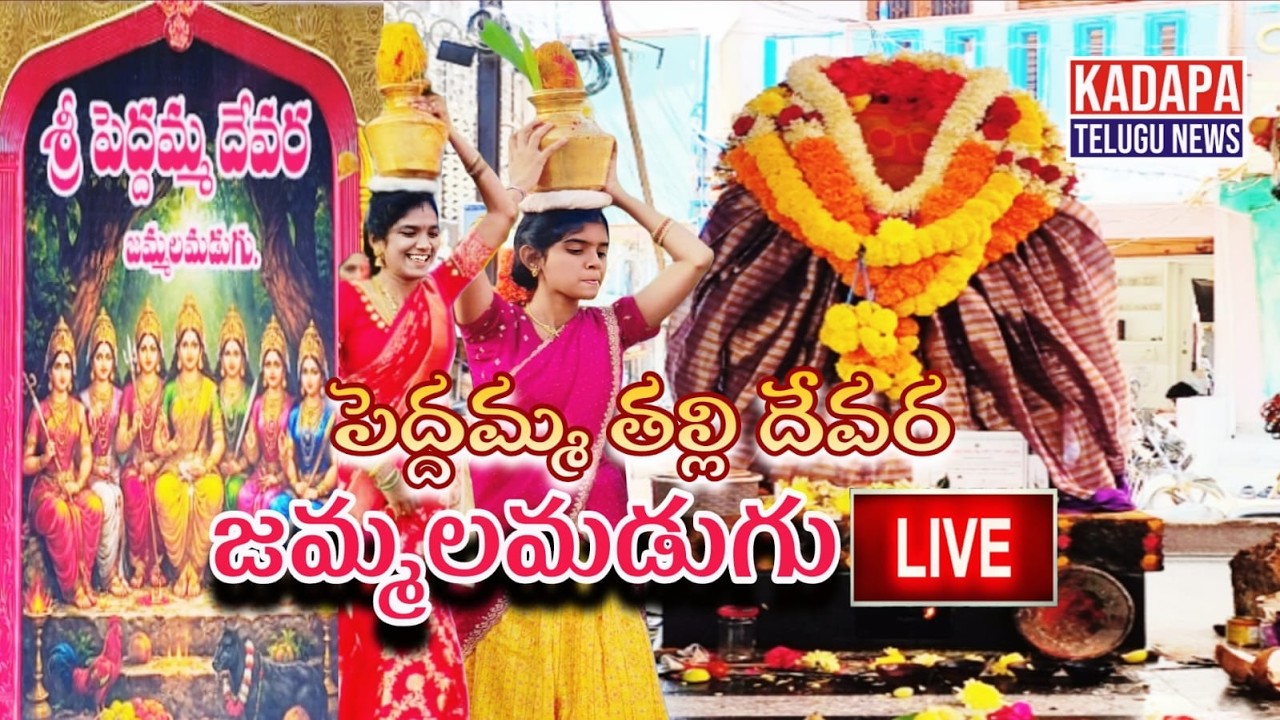 జమ్మలమడుగు పెద్దమ్మ తల్లి దేవర 2026 | భక్తుల భారీ రద్దీ | Kadapatelugunews | Temple Festival | LIVE