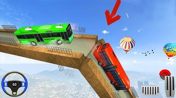 Impossible Bus Stunt Jumping Game 3D - Funny Bus Game - #3 Best Stunt Game 2021 - Android Gameplay