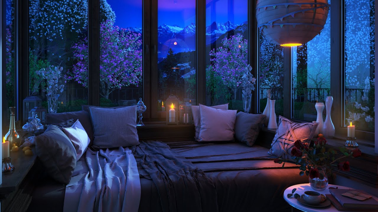 DOWNLOAD Lagu Bedroom Window Rain Thunderstorm Cozy Ambience In Bedroom ...