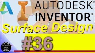 AutoDesk INVENTOR Surface Design 36 ( Angle Connection )