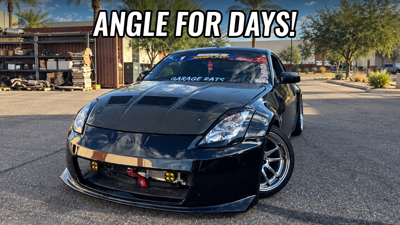 The 350Z angle kit is DONE!