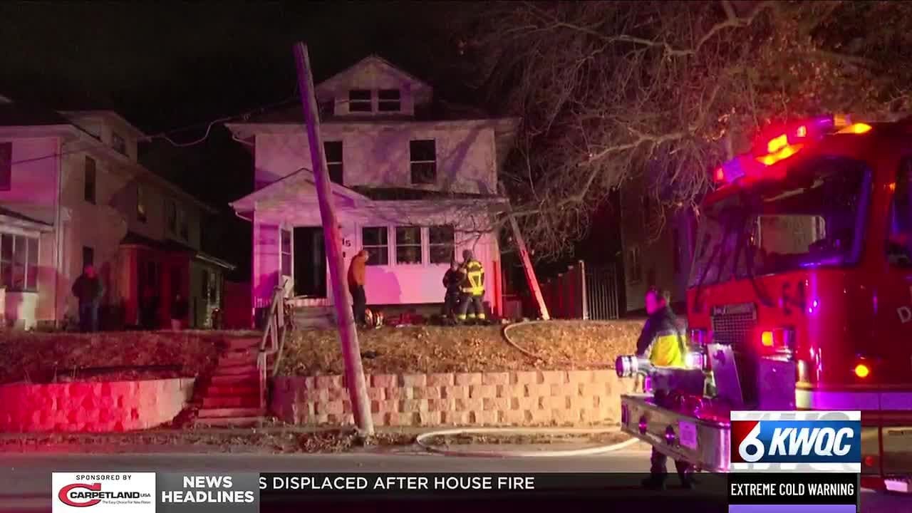 2 residents, 4 pets displaced after house fire - YouTube