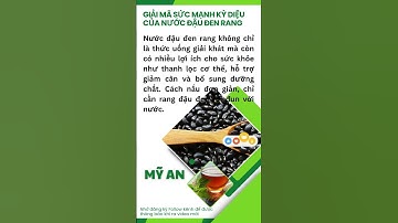 Uống nước đậu đen rang đúng cách giúp thải độc và giảm cân hiệu quả #SucKhoe #Detox #DauDen