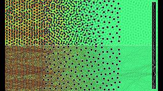 [Flash warning] Poisson disc wave protections: Comparison of two different small wavelengths
