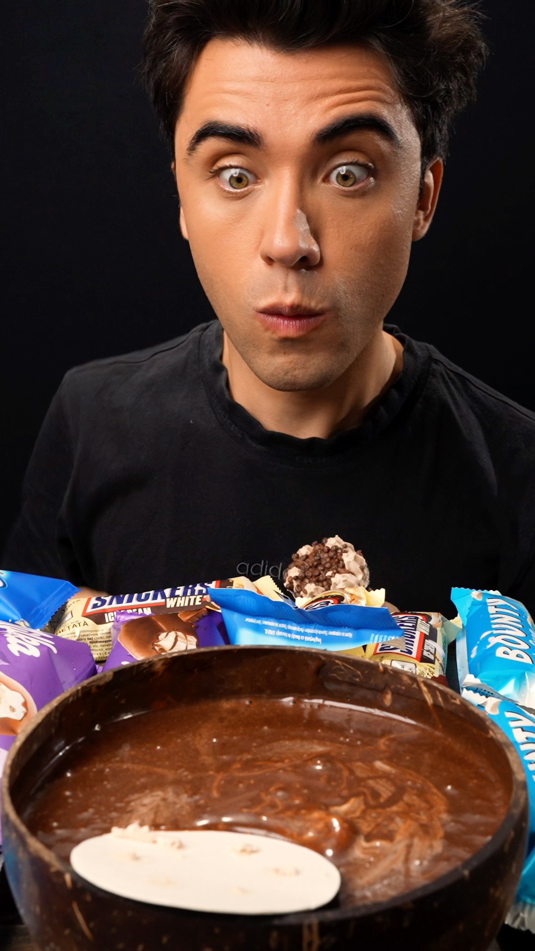 Snickers Ice Cream \u0026 Nutella Chocolate ASMR !?