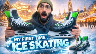 My first time ice skating! (Vienna vlog) 