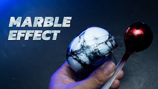 ทำเอฟเฟคหินอ่อนด้วยแอร์บรัชและของใกล้ตัว [ How to paint Marble Effect ] | 222 Gunpla