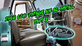 1966 C10 VINTAGE AIR AC install. #truck #classic #restoration