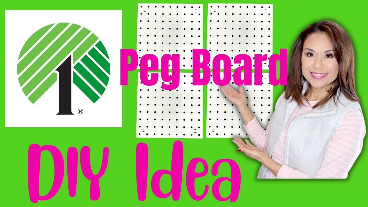 DOLLAR TREE PEG BOARD SYSTEM DIY IDEA YouTube