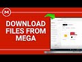 كيفية تنزيل الملفات من ميجا على جهاز الكمبيوتر