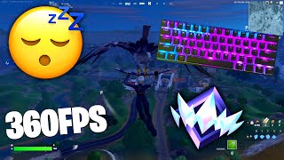 Razer Huntsman Mini ASMR 😴Ranked Elite Solo🏆 Satisfying Keyboard Fortnite 360 FPS 4K