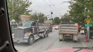 1 Сентября￼, Работа на самосвале в городе Сиэтл штат Вашингтон￼ Kenworth T800 dump trucking