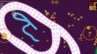 Wormszone.io #24// Top 1 Snake -Snakes eat super giant fruits screenshot 1