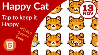 Happy Cat - Tap to keep it happy, forever till the end - Very Basic Phaser Game Example screenshot 5