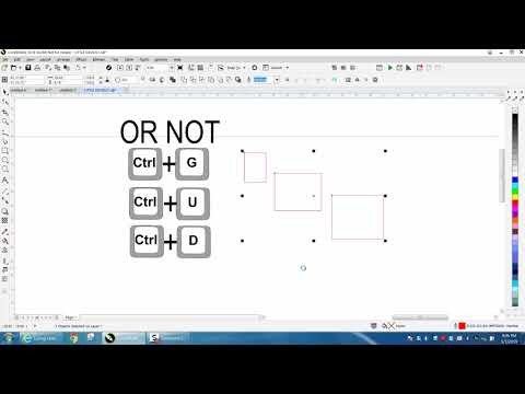 Corel Draw Tips & Tricks Short cut keys Ctrl G and more