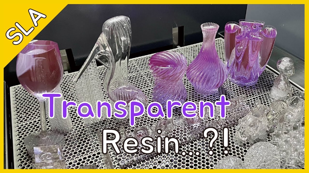 SLA 3D Printing - Transparent clear resin 