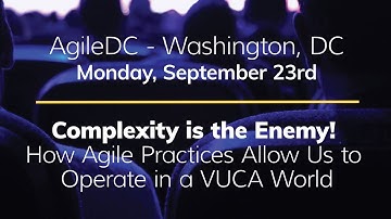 Mathias Eifert @ AgileDC 2019 | Complexity is the Enemy!