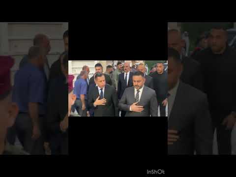 رئيس جهاز المخابرات الوطني العراقي حميد الشطري يصل الى مجلس عزاء شهيد السيادة صفاء المشهداني
