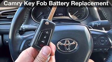 2022 Toyota Camry How to replace key fob battery